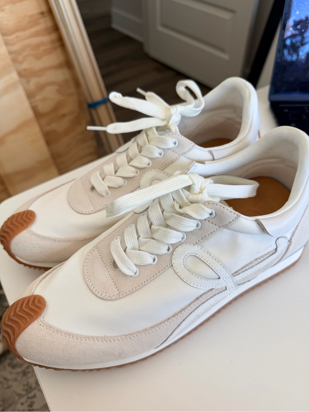 Neutral White/Cream Women's Loewe Sneakers EU 41